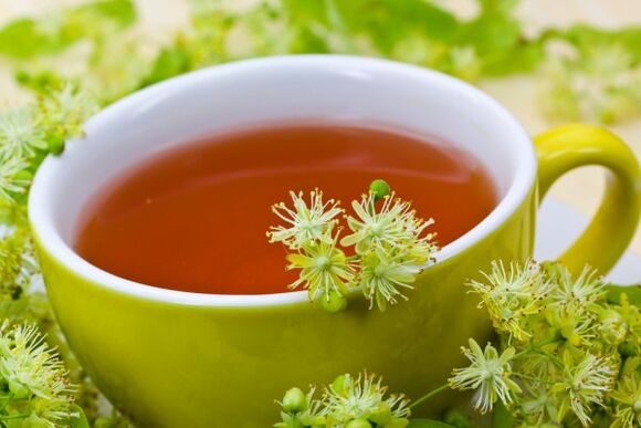 Decoction of linden with sugar ownership